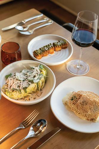 Nam khao croquettes, scallop-stuffed crêpe and laab at Bad Idea