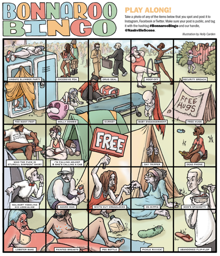 Bonnaroo Bingo 2018