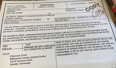 In a Divorce Trial, Serious Allegations About Sen. Joey Hensley