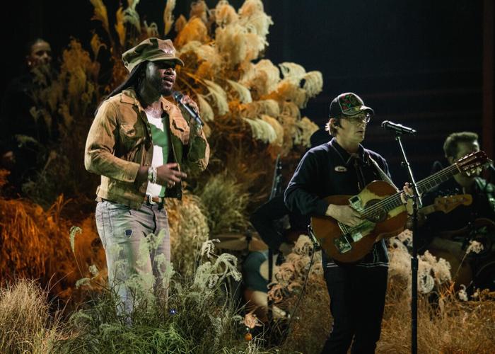 Shaboozey and Stephen Wilson Jr. at the 59th Annual CMA Awards