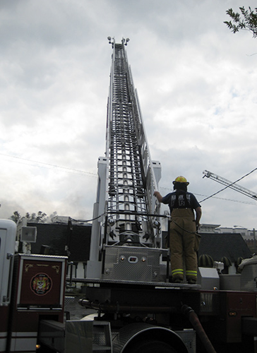 Mario's Restaurant on Fire
