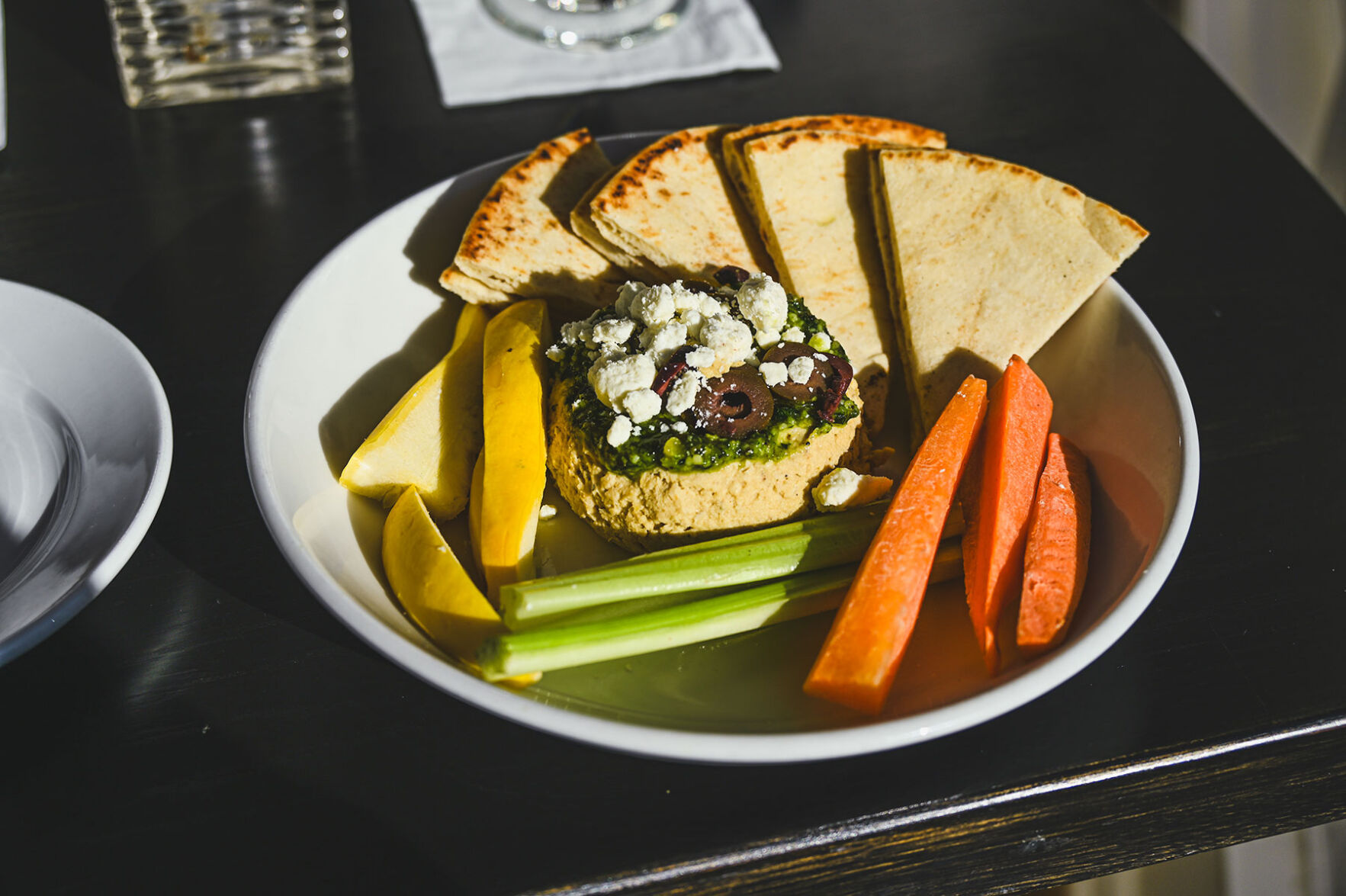 Hummus plate at Park Cafe