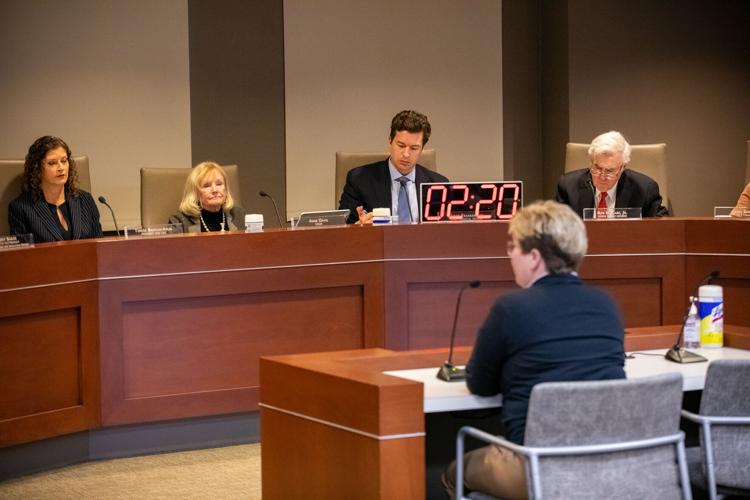 Councilmember Emily Benedict speaks during an NES board meeting, Feb. 9, 2026