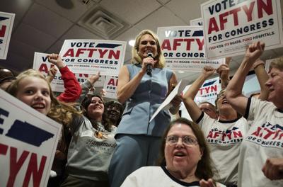 Aftyn Behn at her election night watch party, Oct. 7, 2025