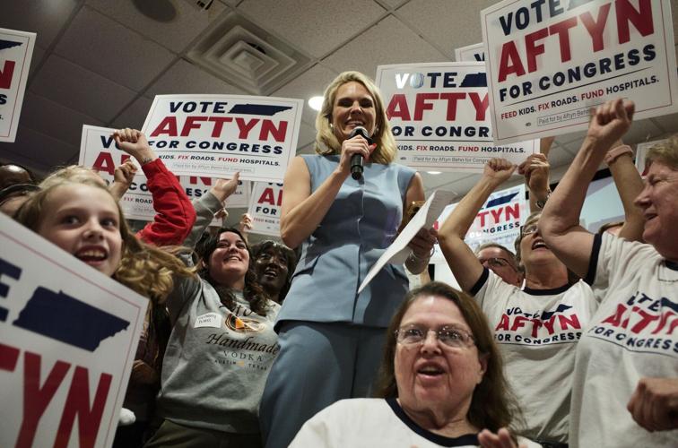 Aftyn Behn at her election night watch party, Oct. 7, 2025