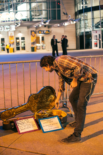 Sturgill Simpson Busks Outside CMA Awards, Brings His Grammy