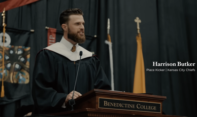 Harrison Butker delivers Benedictine College's 2024 commencement address