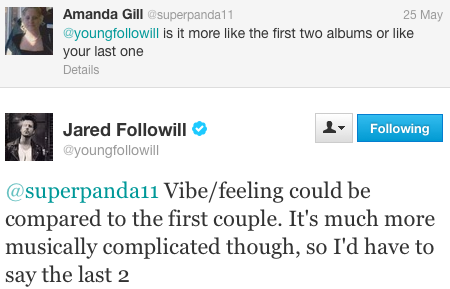 Takin' it to the Tweets: Jared Followill Talks New KOL Album on Twitter