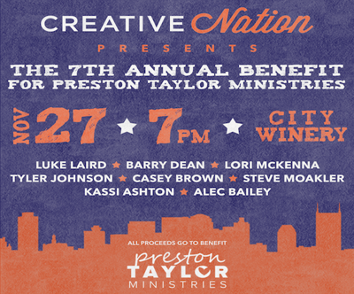 Preston Taylor Ministries Benefit feat. Lori McKenna, Steve Moakler & More