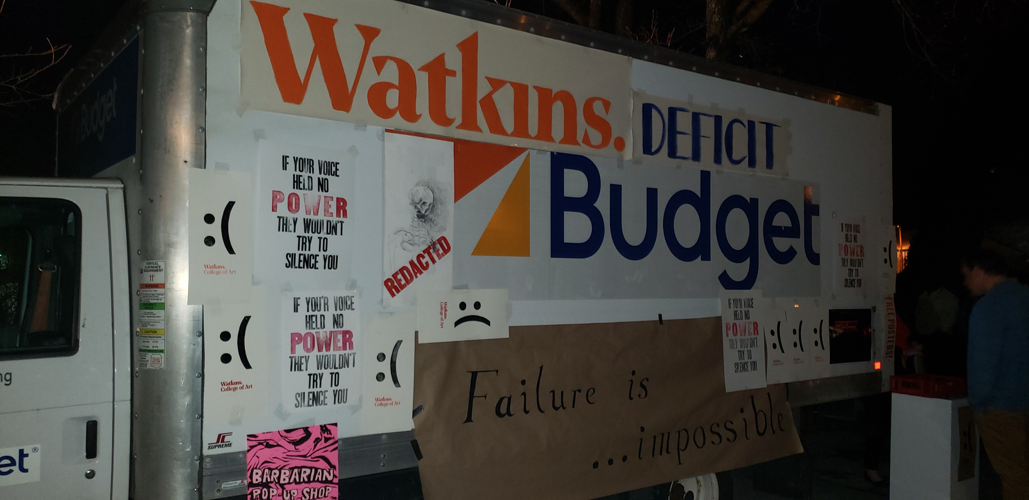 Watkins Students Mount Protest Exhibition About Belmont Merger