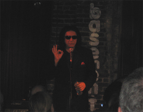 I Was Made for Lecturing You: Gene Simmons Appears at The Basement
