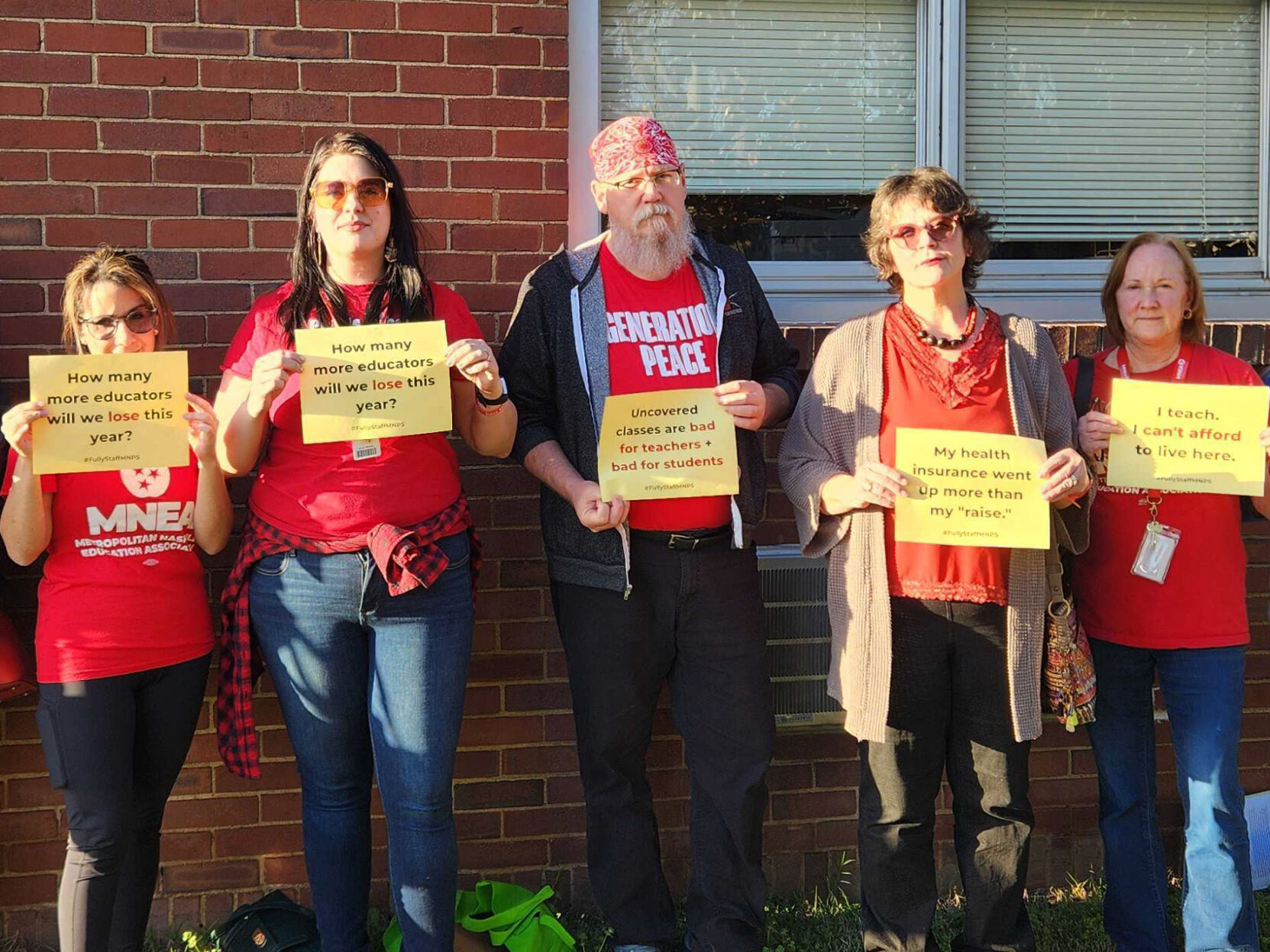 Members of Nashville's teachers' union show up for MNPS board public comment, Feb. 28, 2023