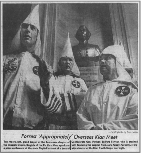 Protesters Have Wanted Forrest Bust Gone Since Installation in 1978