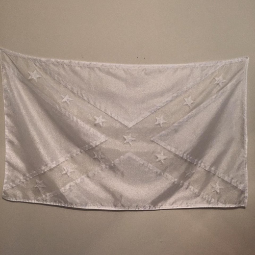 Jessica Wohl's 'White Flag' Reimagines the Confederate Flag as a Ghost