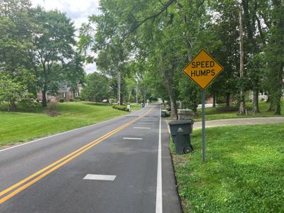 Speed cushions on Lombardy Avenue