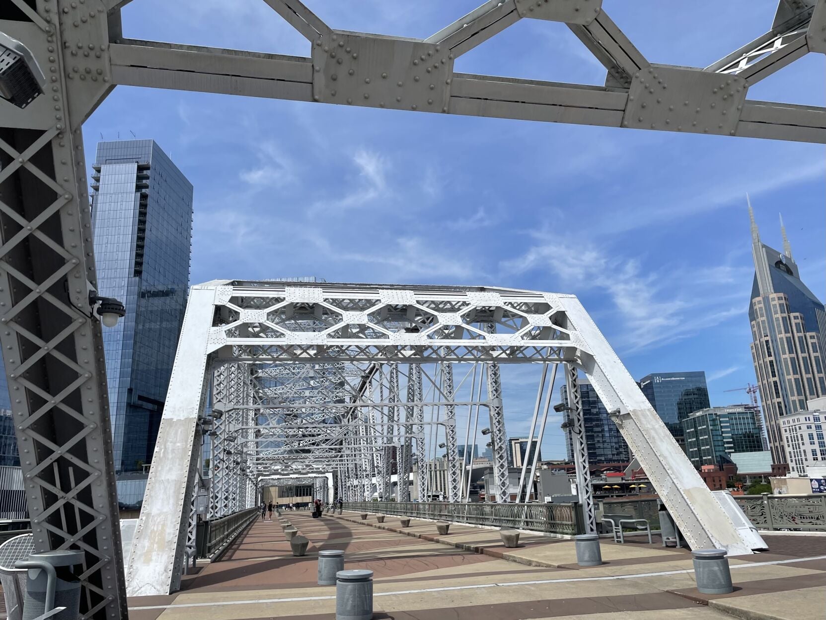 The John Seigenthaler Pedestrian Bridge in 2022