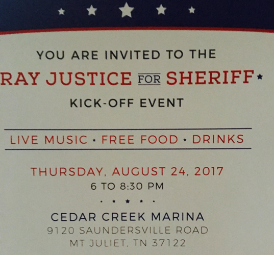 Ray Justice Running for Wilson County Sheriff