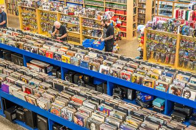 Racks of preowned music, books, and other media at McKay’s, the Nashville Scene’s 2026 Best Place to Buy/Sell Music in Nashville
