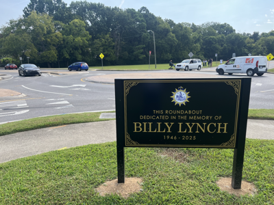 A Bellevue roundabout newly dedicated to longtime public servant Billy Lynch