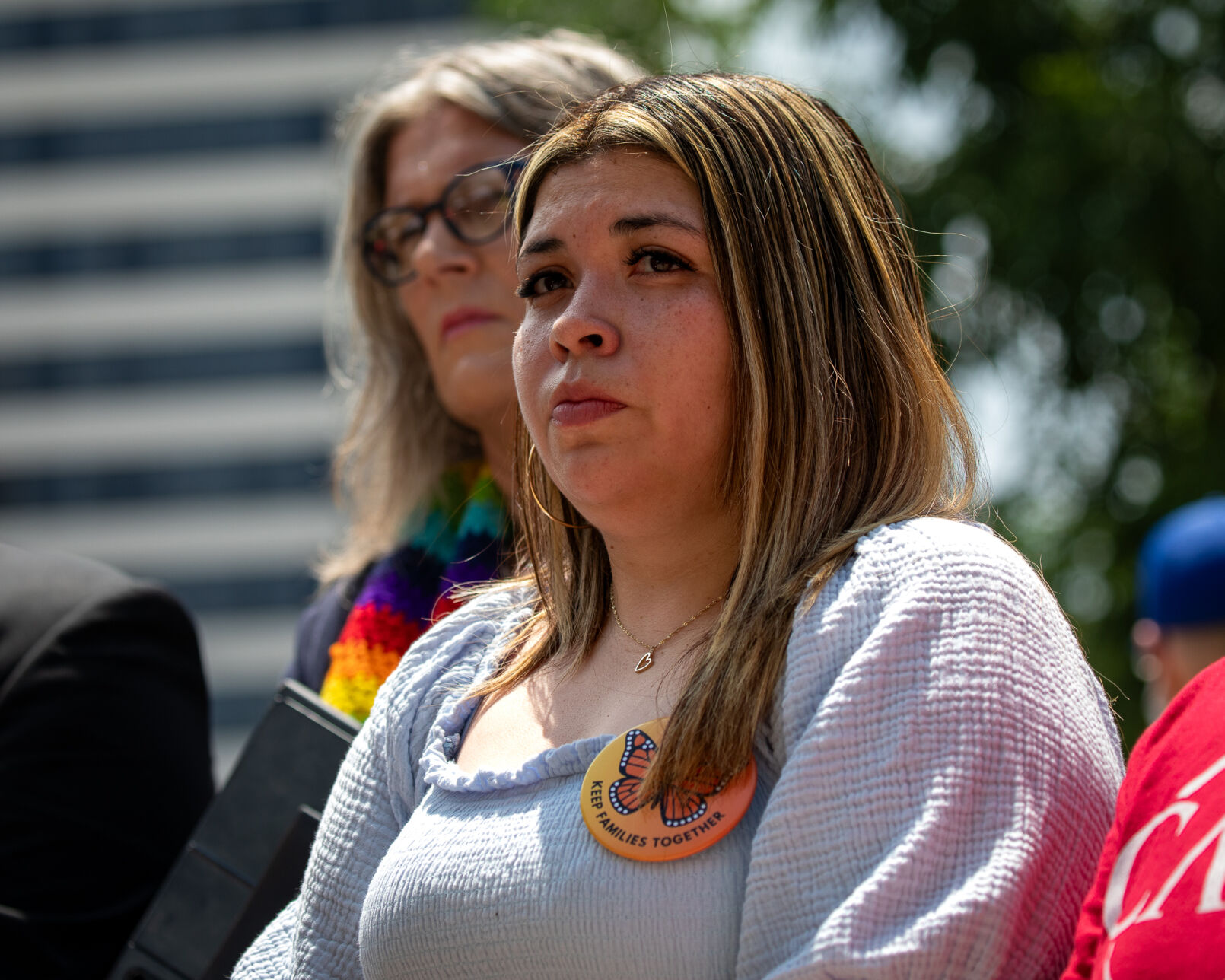 Kilmar Abrego García's wife Jennifer Vasquez Sura appears at a press conference in Nashville, July 16, 2025
