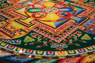 Mandala Sand Painting Closing Ceremony