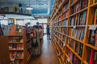 shelves full of books at Parnassus Books, the Nashville Scene’s 2026 Best Book Store in Nashville