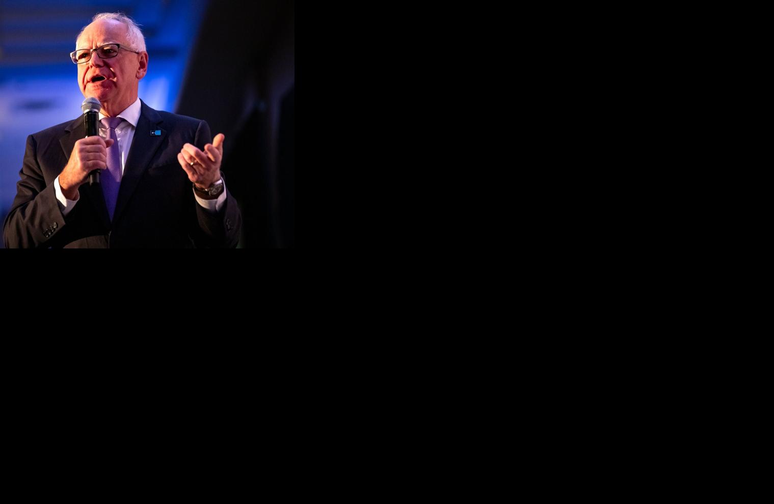 Tim Walz speaking at the Davidson County Democratic Party fall dinner, Oct. 23, 2026