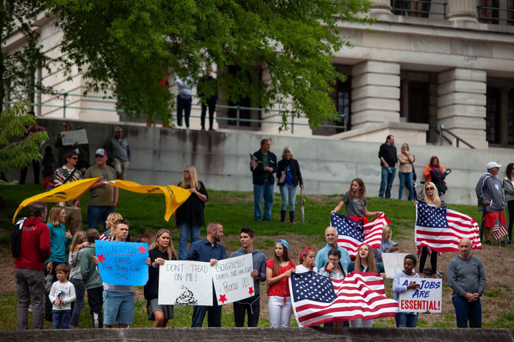 'Nashville Freedom Rally' Descends on Capitol Amid Pandemic Shutdown