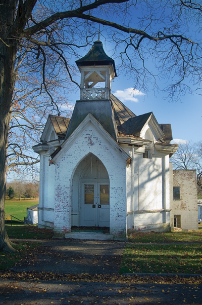 Our city in ruins: Gothic Revival Chapel in Mt. Olivet Cemetery
