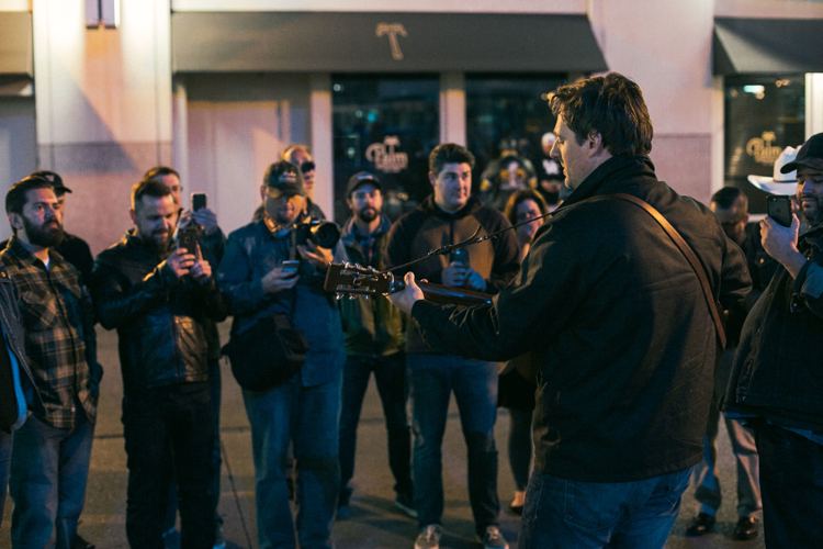 Sturgill Simpson Busks Outside CMA Awards, Brings His Grammy