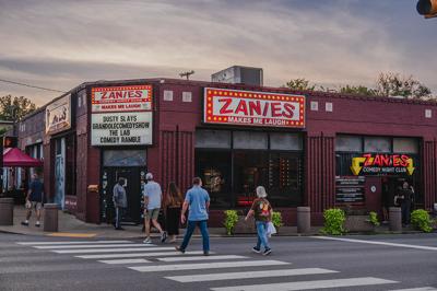 exterior and marquee at Zanies, the Nashville Scene’s 2026 Best Comedy Venue in Nashville