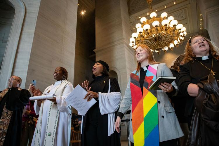 Clergy members on the first day of the 2026 legislative session