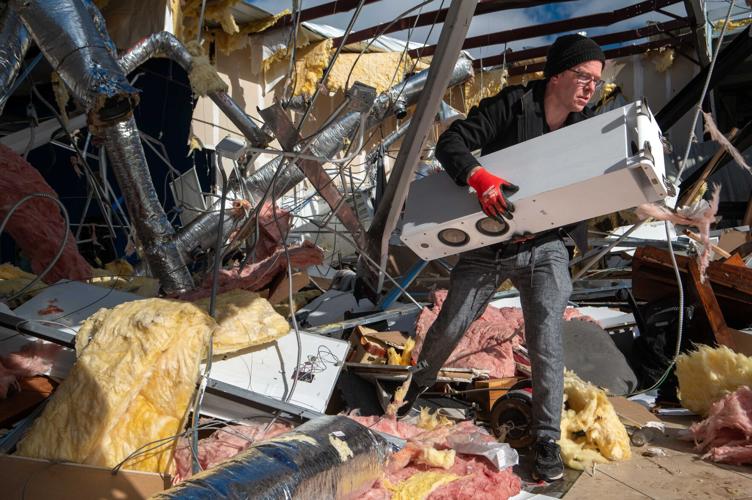 A row of mobile homes on Madison's Nesbitt Lane was reduced to rubble after a tornado touched down on Dec. 9, killing three and causing widespread damage