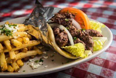 Bifteki Souvlaki, $7.75