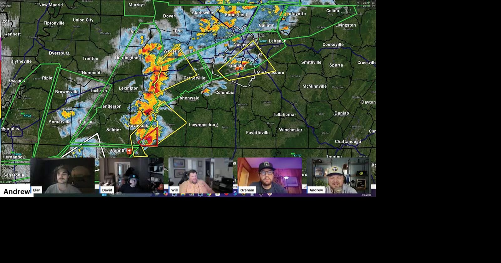Nashville Severe Weather YouTube screen shot from April 3, 2025.jpg |  | nashvillescene.com