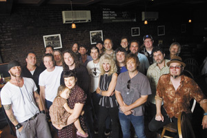 A 20-year reunion photo of some of the Rock Block's hardiest denizens