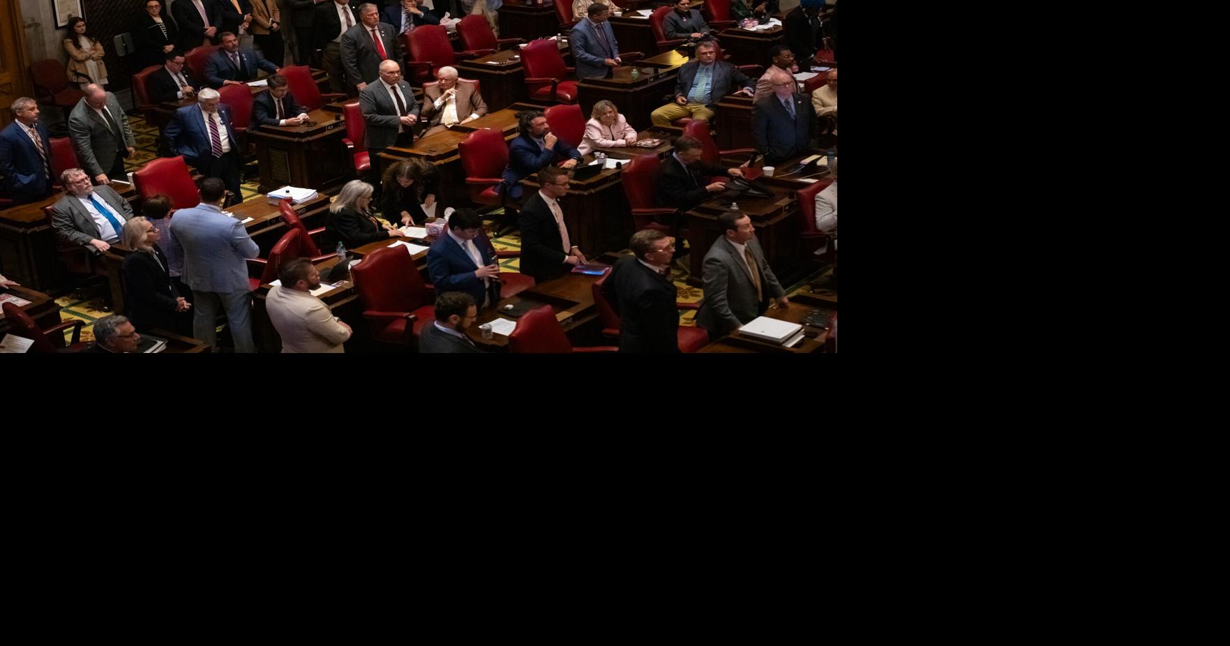 State House representatives on the final day of the legislative session, April 23, 2026