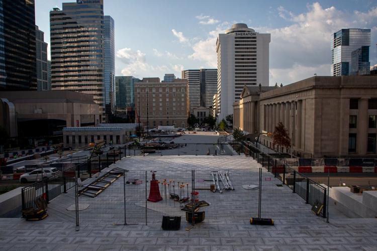 Construction continues on the grounds of the Tennessee State Capitol, Aug. 28, 2026