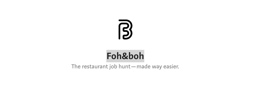 Online Hiring Platform foh&boh Stands Ready to Help the Hospitality Industry
