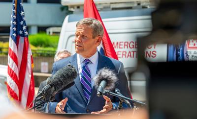 6/5/20 Governor Bill Lee marks the completion of the Alternative Care Site at Metro Nashville General Hosital