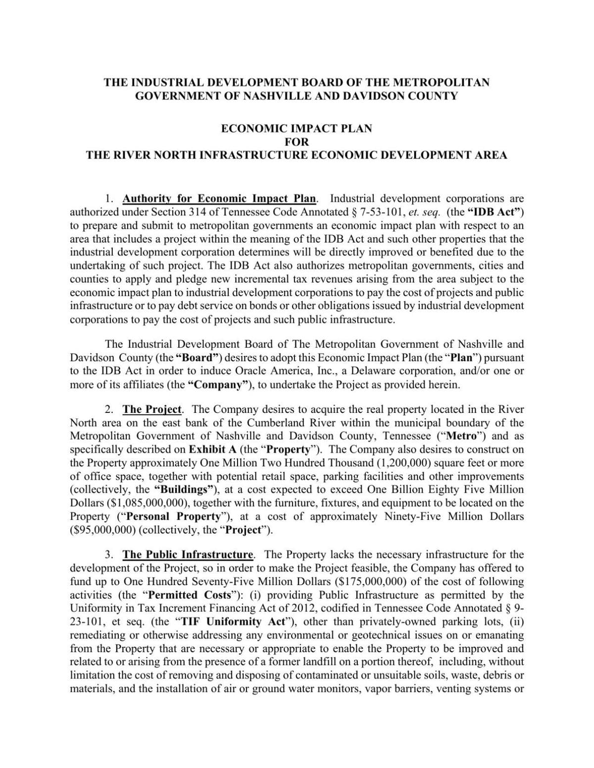 IDB Oracle contract