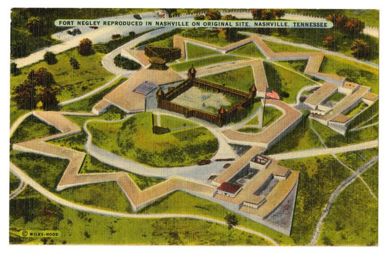 Fort Negley Postcard