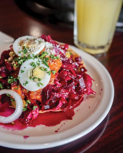 Enchiladas guatemaltecas at Antigua Cocina Guatemalteca
