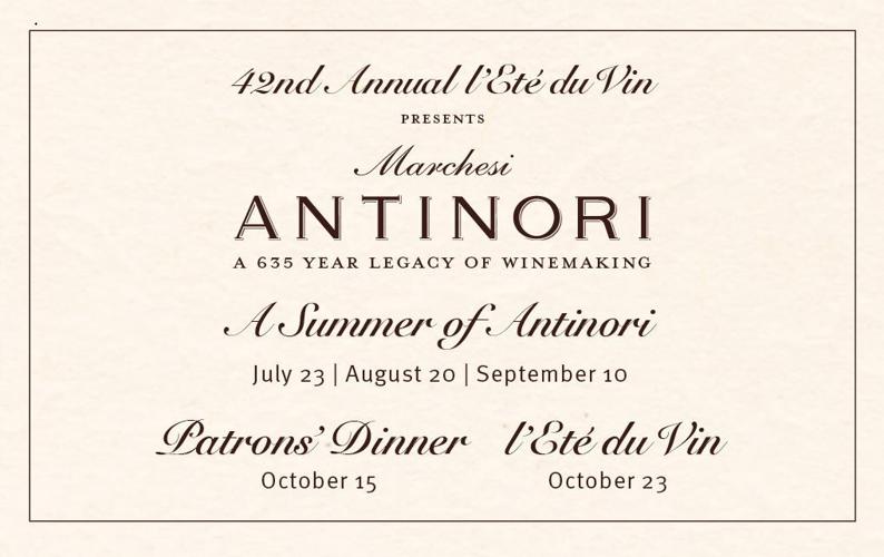 42nd Annual l'Eté du Vin