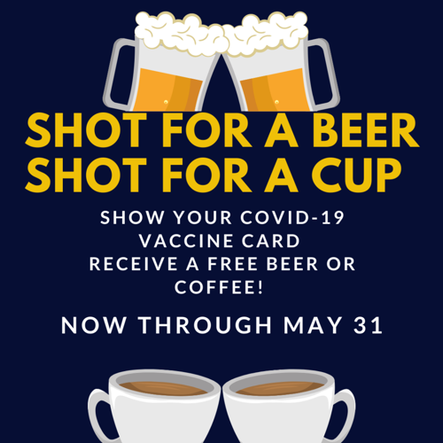 Had Your Shot? Get a Beer (or Coffee).