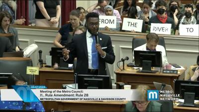 District 25 Councilmember Jeff Preptit addresses the Metro Council, May 7, 2024