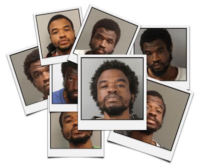 Mugshots of Antyon Williams taken from his arrests for more than 350 misdemeanor crimes