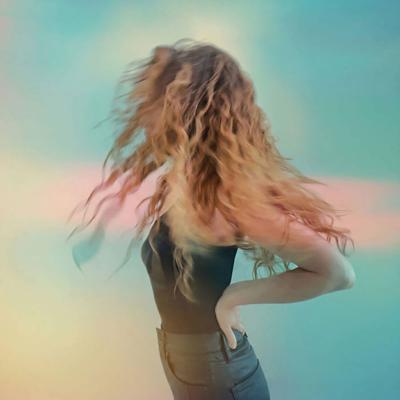 Cover art for Cristina Spinei’s ‘Moved by an Interior Impulse,’ the Nashville Scene’s 2026 Best Chamber-Music Album, featuring a blurry color long-exposure photo of the artist standing with her left profile to the camera and shaking her head
