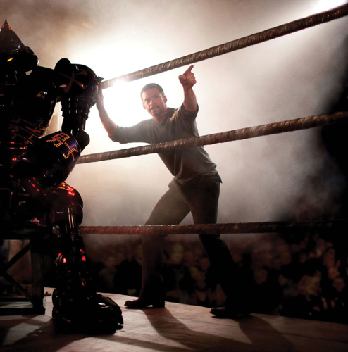 Hugh Jackman in <i>Real Steel</i>: the real deal in a hunk of formula hardware