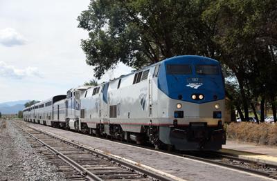 Amtrak Southwest Chief at Lamy New Mexico